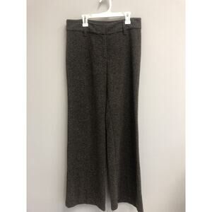 J Jill‎ Womens Pants Womens size 6 Brown Tweed Flare Flat Front Pockets Trouser